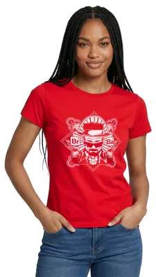 Produktbild von Spreadshirt Breaking Bad Heisenberg Logo Frauen T-Shirt, XL, Rot