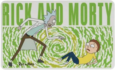 Immagine prodotto di Tavola di Rick e Morty - Tagliere per la colazione a vortice Tagliere in Resopal bianco