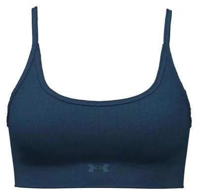 Productafbeelding van Under Armour Naadloze katoenen sportbeha - blauw, maat: M