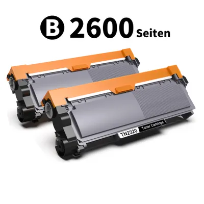 Produktbild von TN-2320 TN-2310 Toner Kompatible für Brother TN2320 für Brother MFC-L2700DN MFC-L2700DW MFC-L2720DW MFC-L2740DW DCP-L2500D DCP-L2520DW DCP-L2540DN DCP-L2560DW HL-L2300D HL-L2360DN HL-L2340DW (2 Pack)