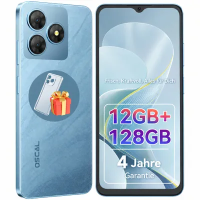 Image de Blackview-OSCAL FLAT 2, compact, 12 (4+8) + 128 Go de stockage, écran IPS de 6,56 pouces avec un taux de rafraîchissement de 90 Hz, batterie de 5000 mAh, reconnaissance faciale, appareil photo Samsung de 13 MP, ultra-fin (8,75 mm), processeur Octa-Core Unisoc T606