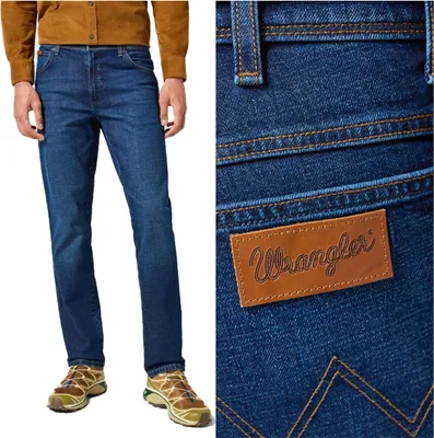 Produktbild von WRANGLER, Herren Jeanshosen, Straight fit, TEXAS SLIM, W32 L32, Blau, Jeans, baggyjeans, buggy