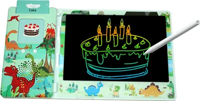 Produktbild von Schreibtablett 8,5-Zoll-LCD-Augenschutz-Farbbildschirm mit 112 Karten und 1 Stift Kleinkind-Zeichenblöcken als Geschenk