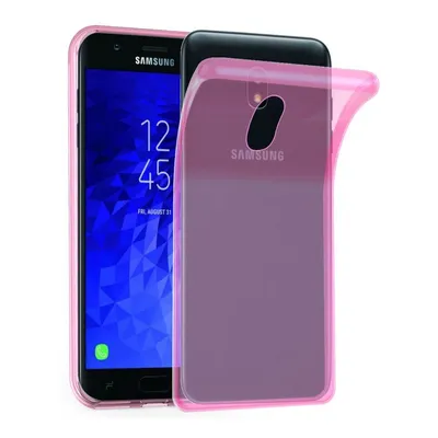 Image de Cadorabo Housse pour Samsung Galaxy J3 2018 Housse de protection rose Housse TPU silicone Couverture Etui Case