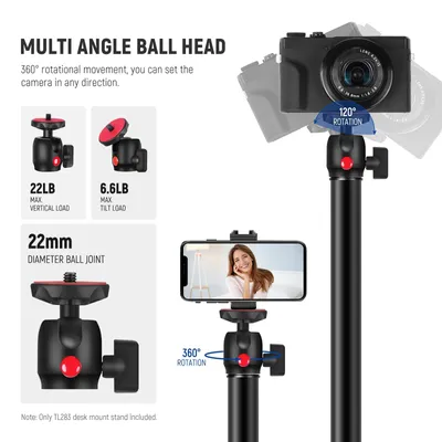 Produktbild von NEEWER Kamera Tischstativ mit 360° Kugelkopf und
