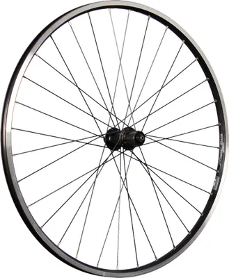 Produktbild von 28-Zoll-Hinterrad mit Shimano FH-QC400-Nabe, doppelwandiger Felge, schwarz, 7–11 Gänge, Scheibenbremse