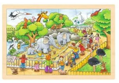 Produktbild von GOKI Gollnest & Kiesel Einlegepuzzle Zoobesuch