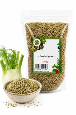 Produktbild von KT 1000 g / 1 kg Fenchel ganz getrocknet Fenchelsamen Fenchelsaat - 1A Qualität