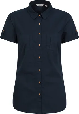 Produktbild von Mountain Warehouse - "Coconut" Hemd für Damen kurzärmlig MW2082 (40 DE) (Dunkelblau)