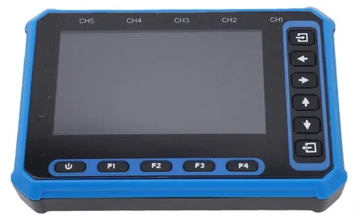 Produktbild von 5-Kanal-Handoszilloskop, digitales tragbares Oszilloskop mit 2,8-Zoll-Display, 1 MHz Bandbreite, 3 MHz Abtastrate für Niederfrequenzsignale, automatische Normalisierung