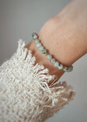 Produktbild von Elastisches Armband aus blauem Quarz