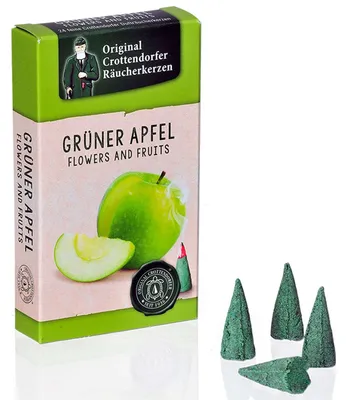 Productafbeelding van Crottendorfer rookkaarsen - Bloemen en vruchten - Groene appel van Crottendorfer