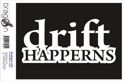 Produktbild von Aufkleber / Autoaufkleber - JDM / Die cut / Auto / OEM - Drift happerns - 210x100mm gelb - Heckscheibe / Heckscheibenaufkleber