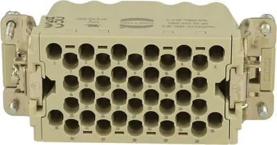 Immagine prodotto di HARTING Han 40EEE HMC inserto maschio (M) connettore a crimpare, 40 poli + PE 500 V, 16 A - 1 pezzo