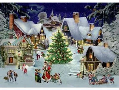 Produktbild von Puzzle - Weihnachten im Dorf