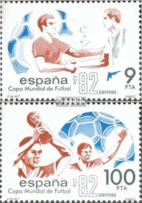 Produktbild von Briefmarken Spanien 1982 Mi 2550-2551 (kompl.Ausg.) postfrisch Fußball-WM 82
