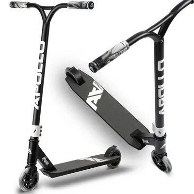 Produktbild von Apollo Stunt Scooter Freestyle Kickscooter Kinderroller Trick Roller "Hawk" - schwarz/weiss