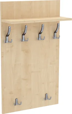 Obrázok produktu pre AKKE Javorový šatníkový panel MAXI - CHROM háčiky ŠxV: 60x120 cm