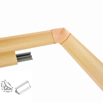 Image de Plinthe de cuisine Plinthe de finition 1.5m 23mm Plan de travail cuisine Plinthe en hêtre
