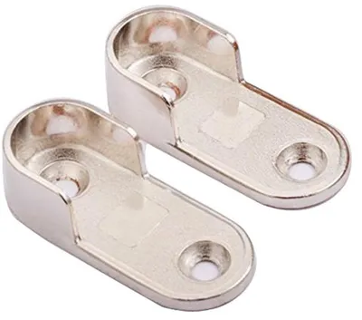 2 Stück, Kleiderstangenlager für Kleiderbügel (19 mm)