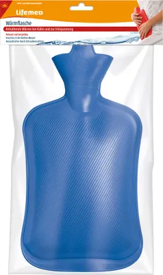 Immagine prodotto di Lifemed 99342 Borsa dell'acqua calda Lifemed, capacità: 2 litri, blu