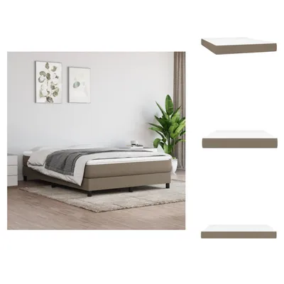 Produktbild von vidaXL Taschenfederkernmatratze Taupe 140x190x20 cm Stoff - Matratzen
