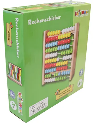 Produktbild von Holz Rechenschieber Lernspielzeug 19x5x19,5cm bunt