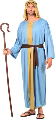 Produktbild von Kostüm Schäfer - Robe mit langer Weste, Gürtel, Kopfbedeckung Josef S - 48 -50 Herren