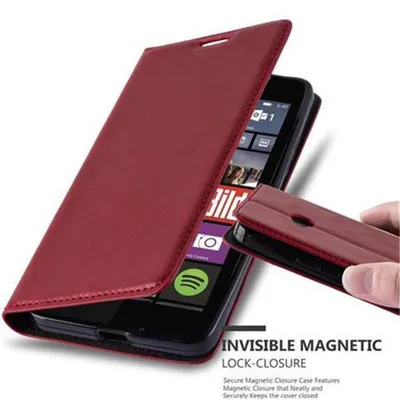 Obrázok produktu pre Cadorabo Puzdro pre Nokia Lumia 640 Ochranný kryt v červenej farbe Puzdro na mobilný telefón s magnetickým zatváraním
