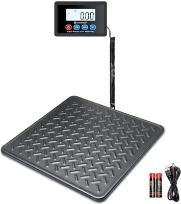Produktbild von UNIWEIGH Digitale Paketwaage 200 kg x 10 g mit beleuchtetem LCD-Display