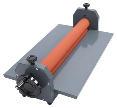 Zdjęcie produktu dla Maszyna do laminowania na zimno, 25,6 cala, ręczna, z korbą, do laminowania zdjęć i filmów PVC, idealna do biur i szkół