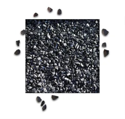 Produktbild von 25 kg Marmorsplitt Ebano Schwarz Körnung 8/12 mm Zierkies Ziersplitt Deko Marmor Dekoration Splitt