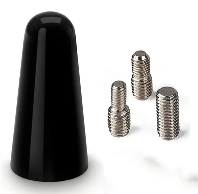 Kurze Dachantenne 3 cm, Auto, Stange, Radiofuß, Schwarz