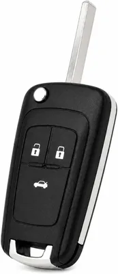 Imagen del producto de Funda plegable para llavero de coche con 3 botones, universal, fabricada en ABS, compatible con Opel, Buick y Chevrolet