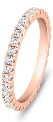 Produktbild von Charmanter Silberring mit Zirkonen RI085R - Kreislauf: 50 mm