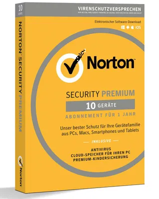 Produktbild von Norton Security Premium 3.0 - 10 Geräte