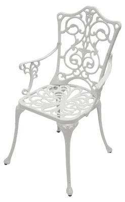 Produktbild von Sessel Jugendstil Aluguss weiss
