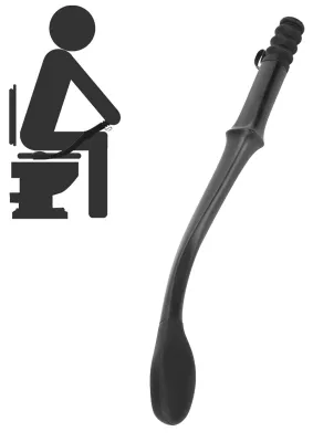 Produktbild von Toilettenbürste mit langem Griff – Hilfsmittel für die Selbstständigkeit – Haushaltshelfer für das Badezimmer – Hilfsmittel für Menschen mit eingeschränkter Mobilität – 40 cm – Komfortable Anwendung – Toilettenreiniger