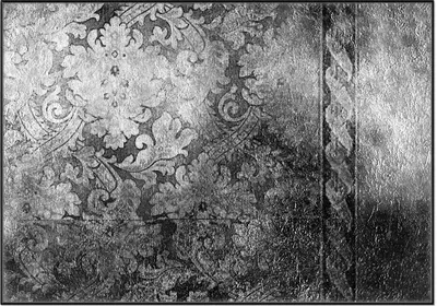Produktbild von Wallario Wandbild Schnörkelmuster in grau, Größe: 70,30 x 100,30 cm, Poster mit schwarzem Aluminiumrahmen