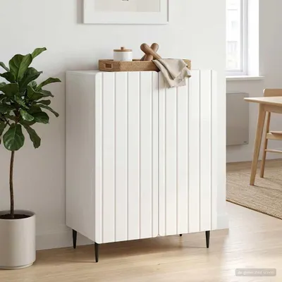 Immagine prodotto di Credenza VidaXL, bianco lucido, 66 x 34,5 x 92 cm, materiale a base di legno