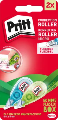 Immagine prodotto di Pritt Korrektur Roller Micro, Breite 5 mm, Länge 6 m, 2 ST