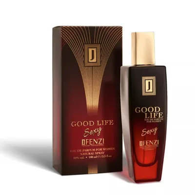 Produktbild von JFenzi GOOD LIFE SEXY Eau de Parfum Damen 100 ml – Blumig Fruchtiger Duft mit Roter Johannisbeere, Litschi & Rose