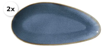 Produktbild von Servierplatte oval 35,5 x 17cm 2er Set Bilbao