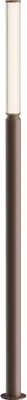 Produktbild von LED Pollerleuchte Aluminium Glas 198,6 cm hoch IP65 Braun Weiß rund 3000 K warmweiß 1500 lm Modern Außenlampe