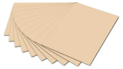 Produktbild von folia Tonpapier DIN A4 130 g/qm aprikose 100 Blatt