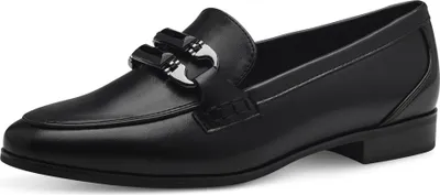 Produktbild von MARCO TOZZI Damen Slipper eleganter Loafer mit Zierspange 2-24237-43, Größe:40 EU, Farbe:Schwarz