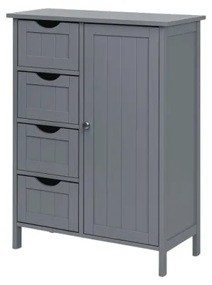 Produktbild von osoltus Badezimmerschrank Beistellschrank Hampton 55 x 30 x 82 cm Grau