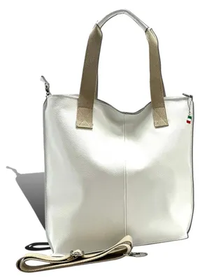 Produktbild von Shopper weiß Florence Tasche Leder D2OTF161W