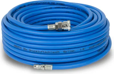 Immagine prodotto di Tubo per aria compressa EBERTH Tubo per tessuti Tubo per aria, lunghezza 30 m, tubo per compressori con diametro 6 mm x 11 mm (interno x esterno), raccordo 1/4"