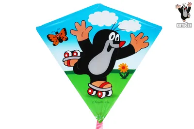 Obrázek produktu pro Létající drak Krtek na bruslích 68 x 73 cm